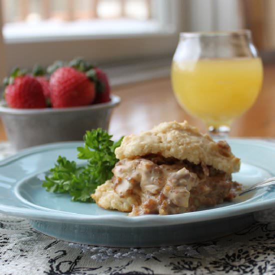 Sausage Gravy with Biscuits