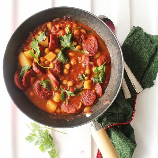 Chickpeas and Chorizo Stew