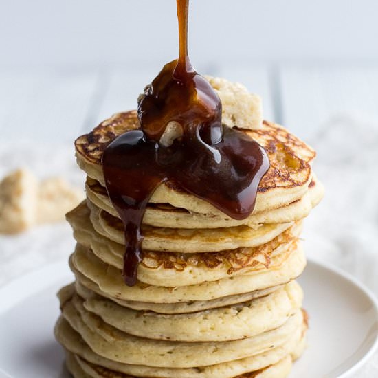 Rice krispie treat pancakes