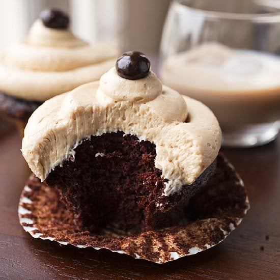 Irish Cream & Coffee Cupcakes
