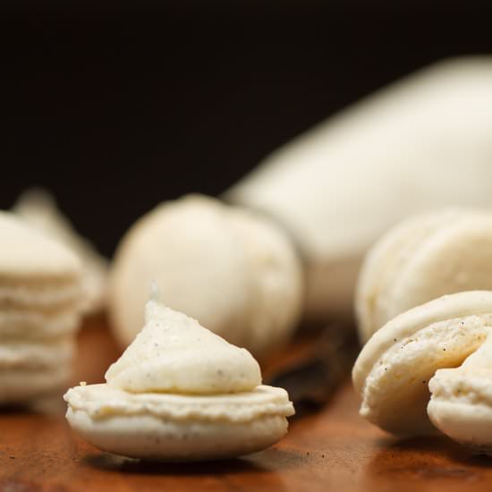 Vanilla Bean Cashew Macarons