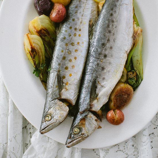 Roasted Whole Mackerel
