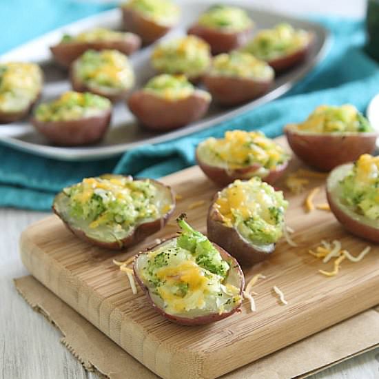 Broccoli & Cheese Stuffed Potatoes