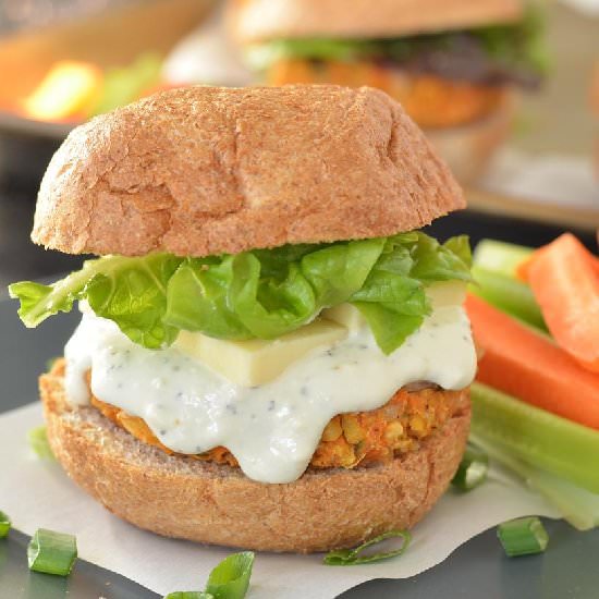 Buffalo Chickpea Sliders