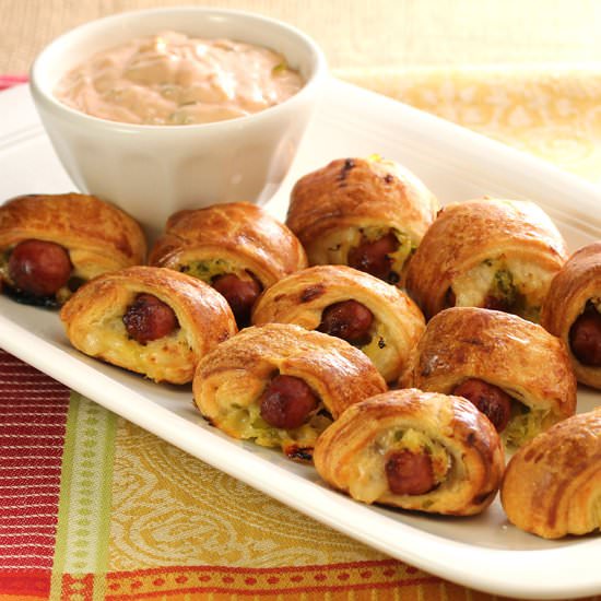 Reuben Pigs in Blankets