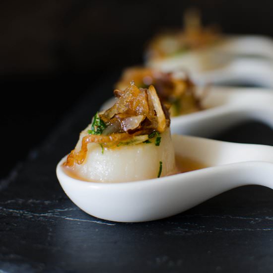 Seared Scallops in Sweet Fish Sauce