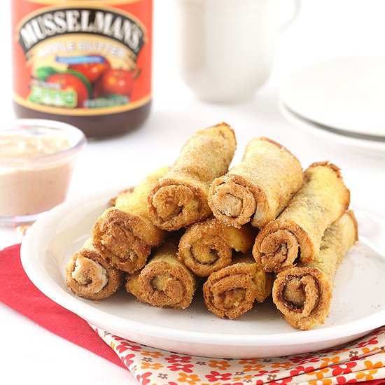 Apple Butter French Toast Roll Ups