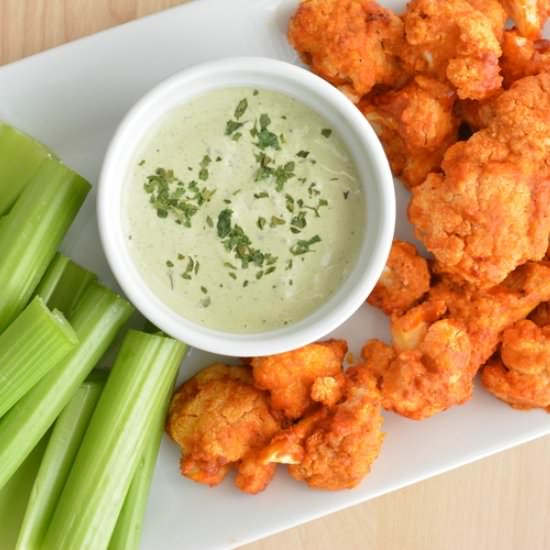 Roasted Buffalo Cauliflower