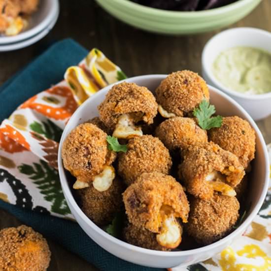 Cheesy Buffalo Chicken Potato Pops