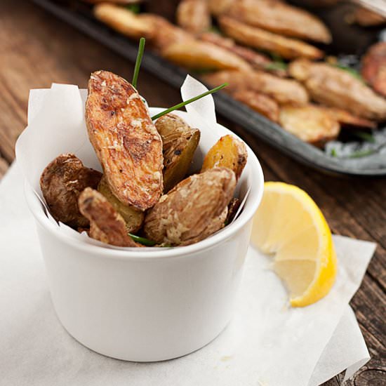 Crispy Roasted Parmesan Fingerlings