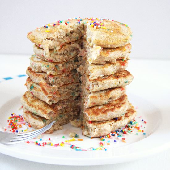 Funfetti Cake Batter Pancakes