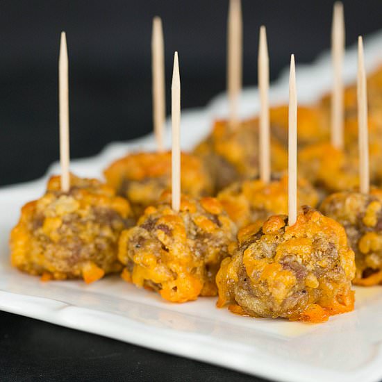 Sausage-Cheddar Bites