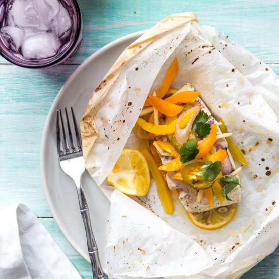 Barramundi en Papillote