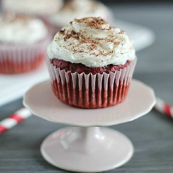 Red Velvet Beet Cupcakes