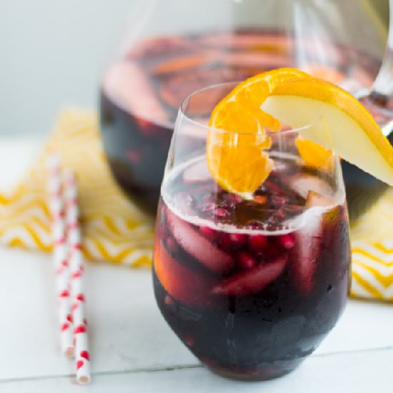 Pear and Pomegranate Sangria