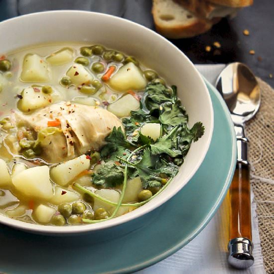 Chicken and Pea Soup