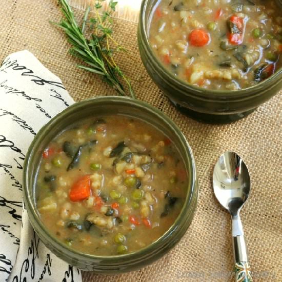 Bean Barley and Vegetable Soup