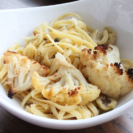 Linguine with Cauliflower and Olive