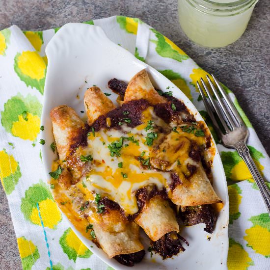 Tequila-Braised Short Rib Enchilada