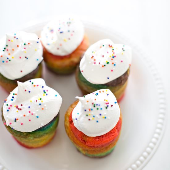 Rainbow Mini Cakes