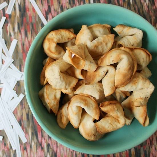 DIY Toasted Almond Fortune Cookies