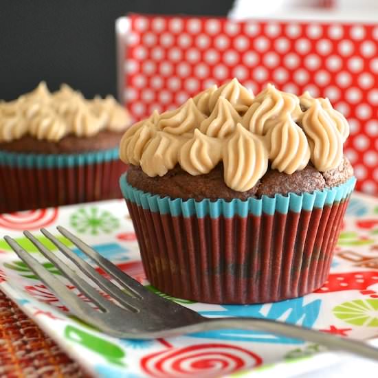 Mocha Spice Cupcakes w/ Maple Creme