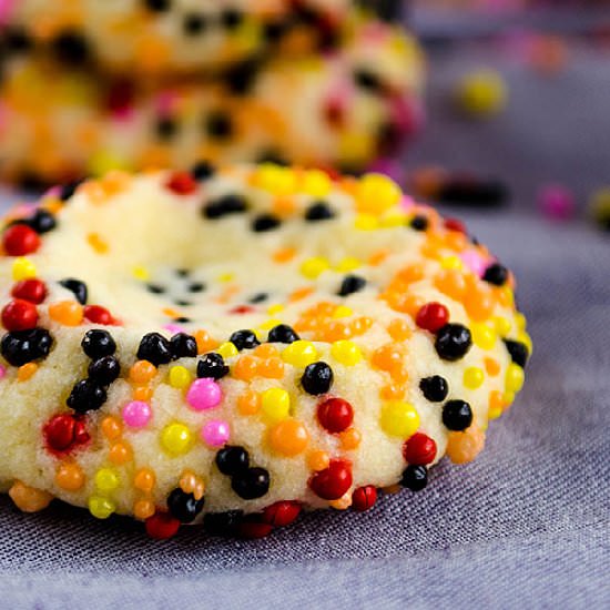 Snowball Sprinkle Cookies