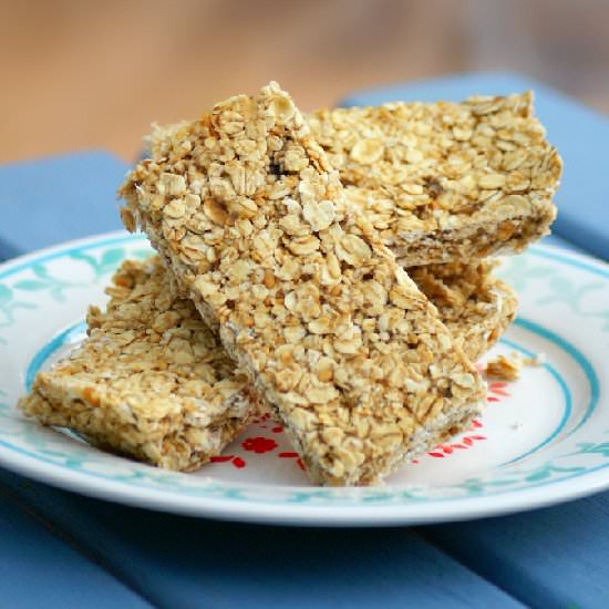 Peanut Butter & Banana No Bake Bars