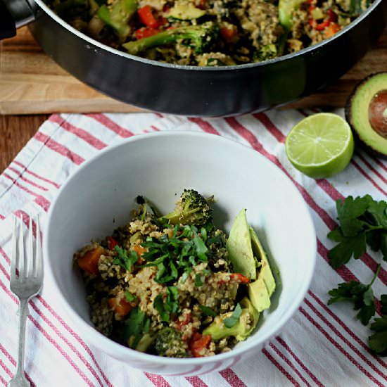 Vegetable Quinoa Scramble
