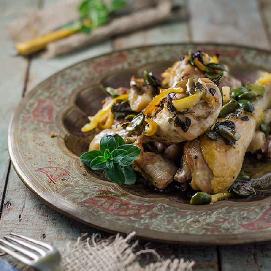 Preserved Lemon and Olive Chicken