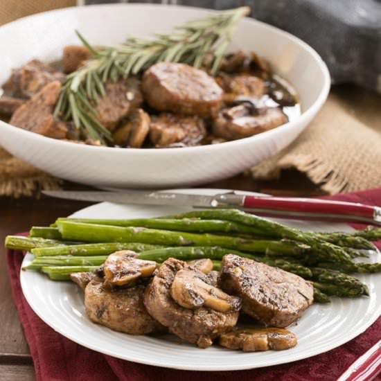 Pork with Maple Balsamic Glaze