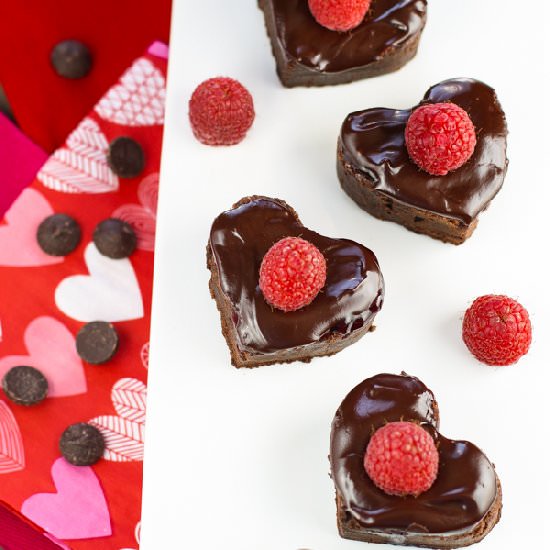 Chocolate Raspberry Truffle Brownie