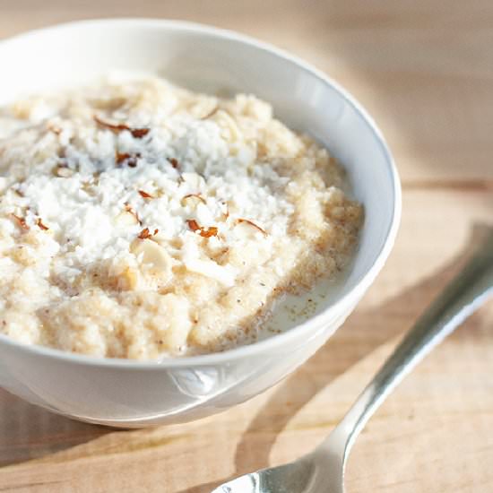 Cardamom & Coconut Semolina Porridge