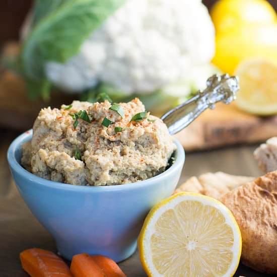 Roasted Cauliflower Hummus