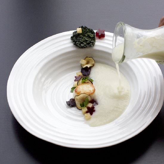 Sunchoke Soup with Pears!