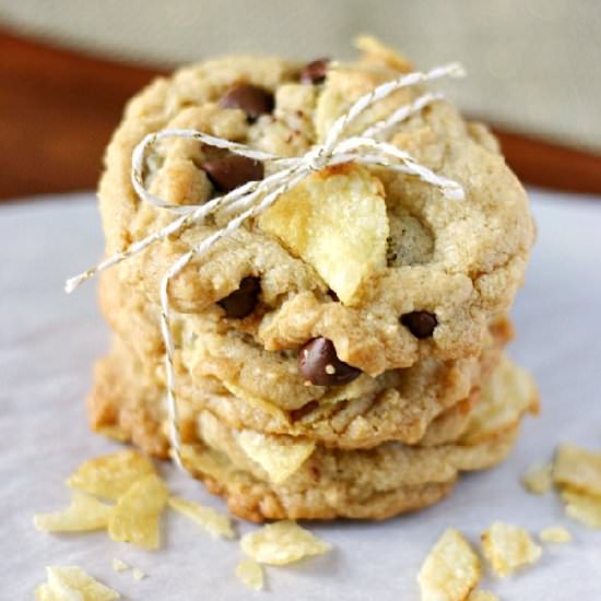Vegan Chocolate Potato Chip Cookies