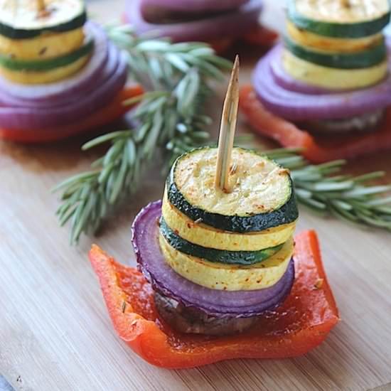 Easy Oven-Roasted Veggie Stacks