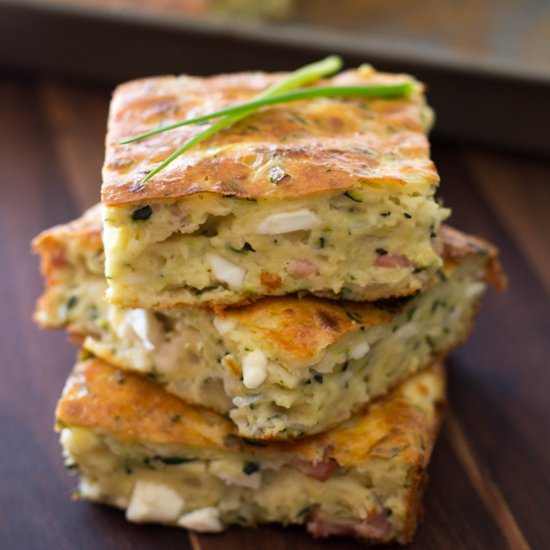 Zucchini and Bacon Slice