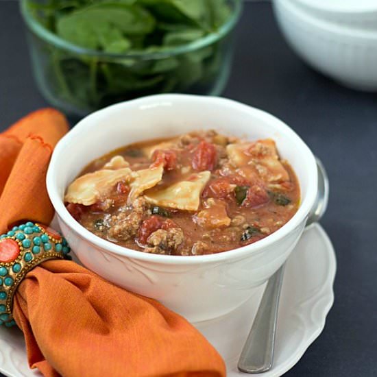 Easy Ravioli Soup