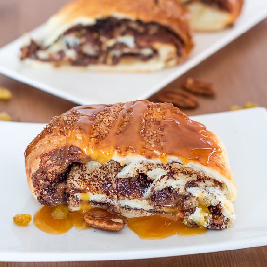 Nutella Raisin Bread