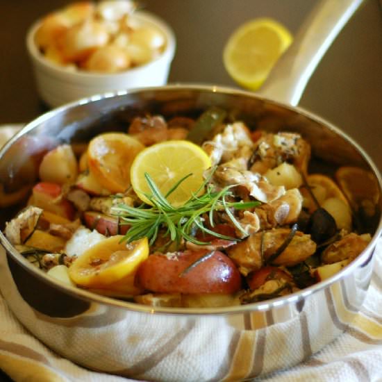 Crockpot Lemon Rosemary Chicken
