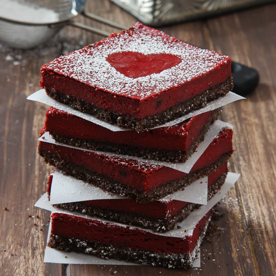 Red Velvet Cheesecake Bars