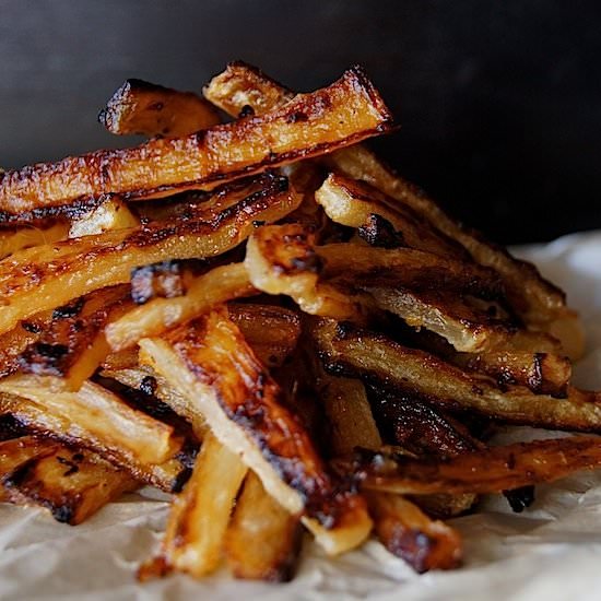 Spicy Roasted Daikon “French Fries”
