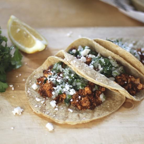 Tofu Chorizo Tacos