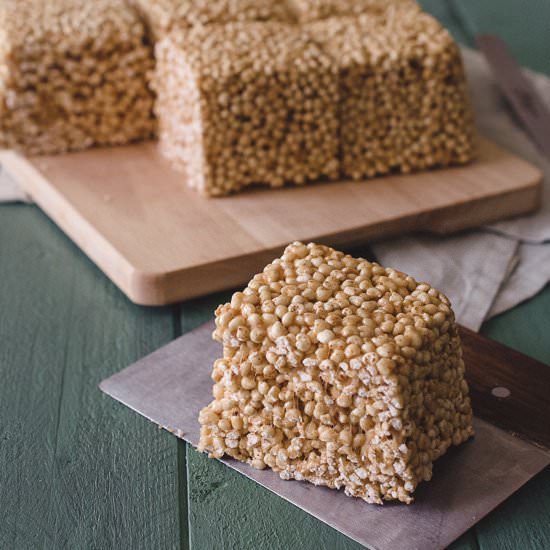 Salted Caramel Millet Squares
