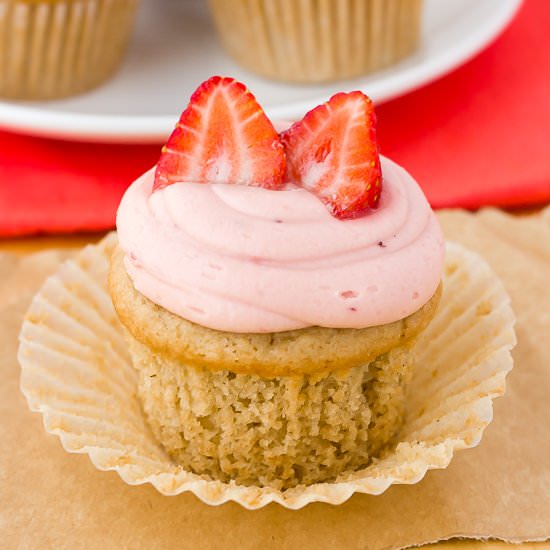 Gluten-Free Strawberry Cupcakes