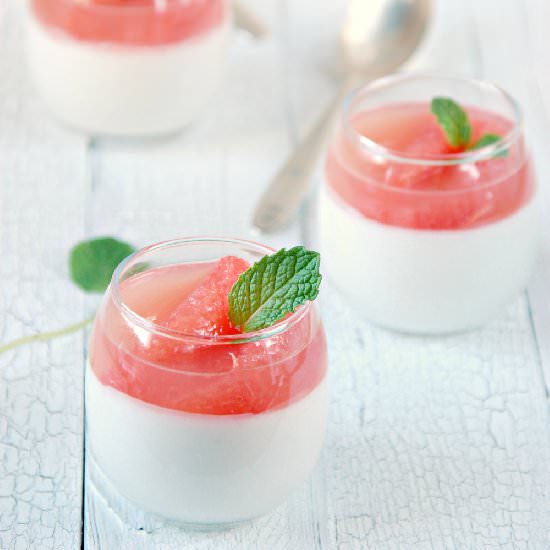 Coconut Vanilla Panna Cotta