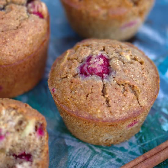 Raspberry Rye Muffins