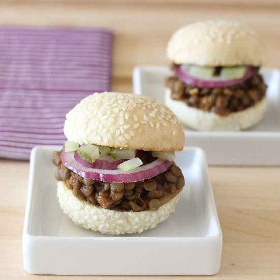 Barbecue Lentil Sliders