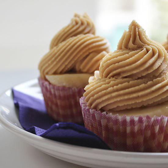 Peanut Butter & Banana Cupcakes